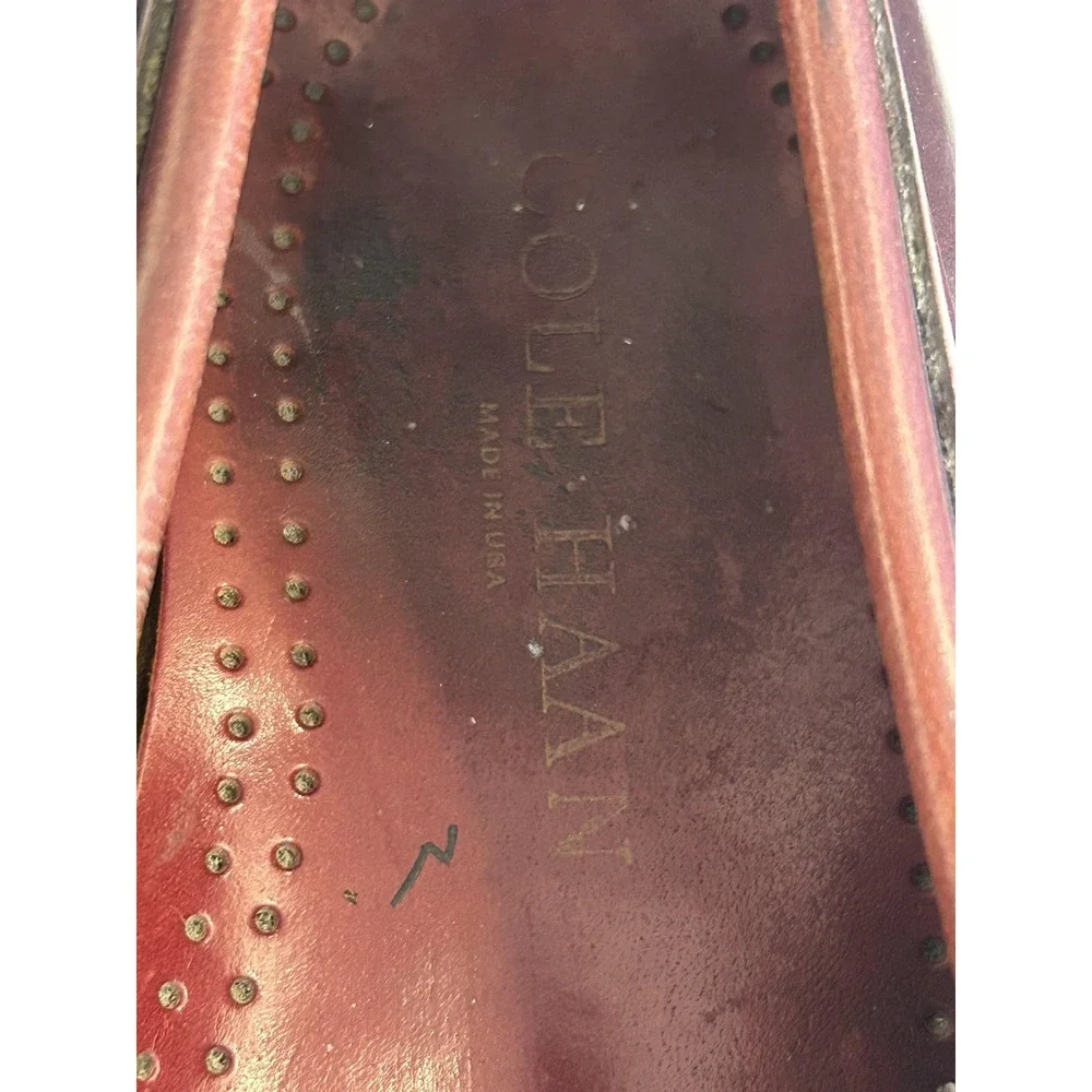 Vintage Cole Haan Tassel Kiltie Loafer‎ Shoes Mens Size 8.5 Made USA 90s